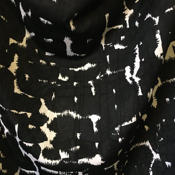 Not Just Pants Ink Blotched Ruched Waist Cowl Neck Tank Top - Picture 5 of 14